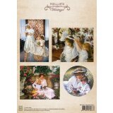 Kartendekoration - Nostalgiebilder Little Ladys