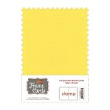 Faltkarten A6 Briefmarke gelb 5 Stück