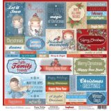 Scrapbooking Paper Labels Once Upon a Winter