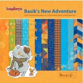 ScrapBerrys Motivpapier "Basiks new adventure"