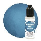 Stempelfarbe - Alkohol Ink "Storm" Blau