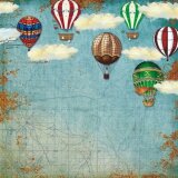 Motivpapierblock Heißluftballons 18 Bogen