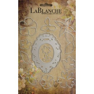 La Blanche Stanzschablonen Blumen & Rahmen 13teilig