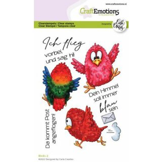 Craft Emotions Stempelset Birds 2