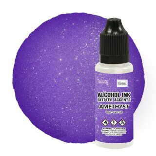 Stempelfarbe Alcohol Ink Glitter Amethyst 12ml